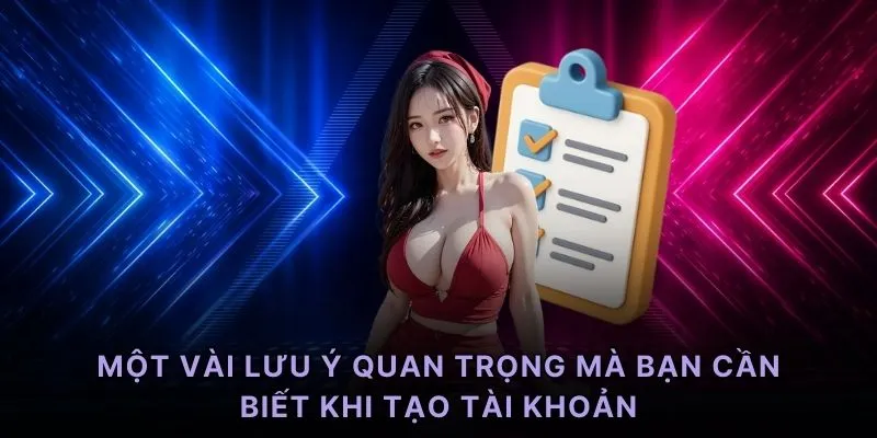 Một vài lưu ý quan trọng mà bạn cần biết khi tạo tài khoản